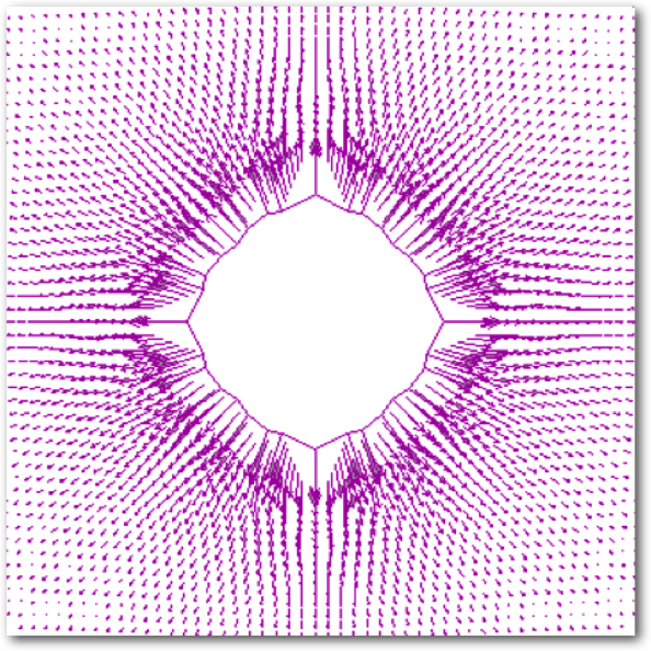 (2)常规单孔起爆之后数值分析(2003)
Numerical analysis normal single hole after detonating